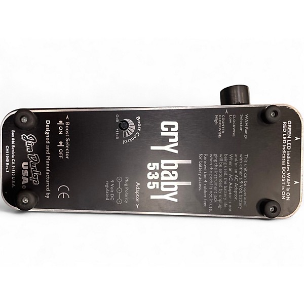 Used Dunlop Crybaby 535 Effect Pedal