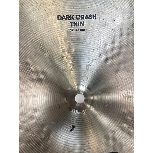 Used Zildjian 17in K Thin Dark Crash Cymbal