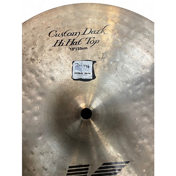 Used Zildjian 13in K Custom Dark Hi Hat Top Cymbal