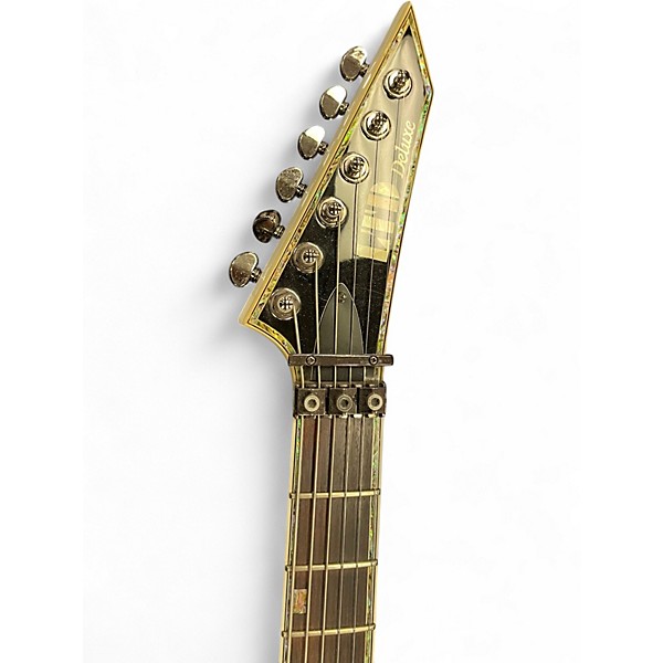 Used ESP MH1000NT Deluxe Arctic White Solid Body Electric Guitar