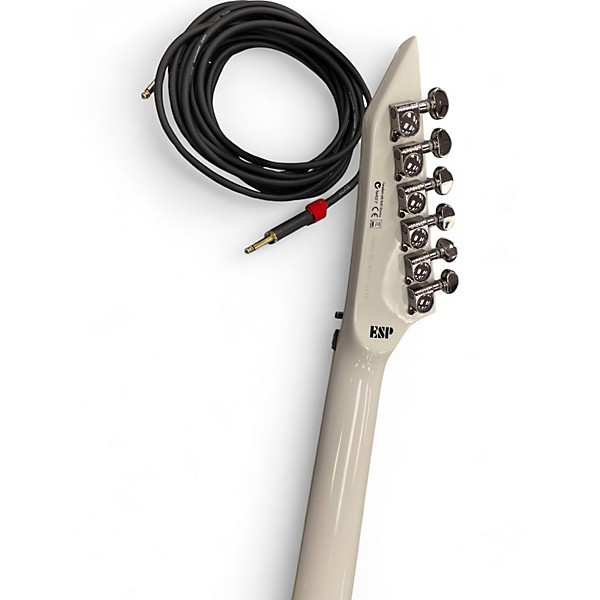 Used ESP MH1000NT Deluxe Arctic White Solid Body Electric Guitar