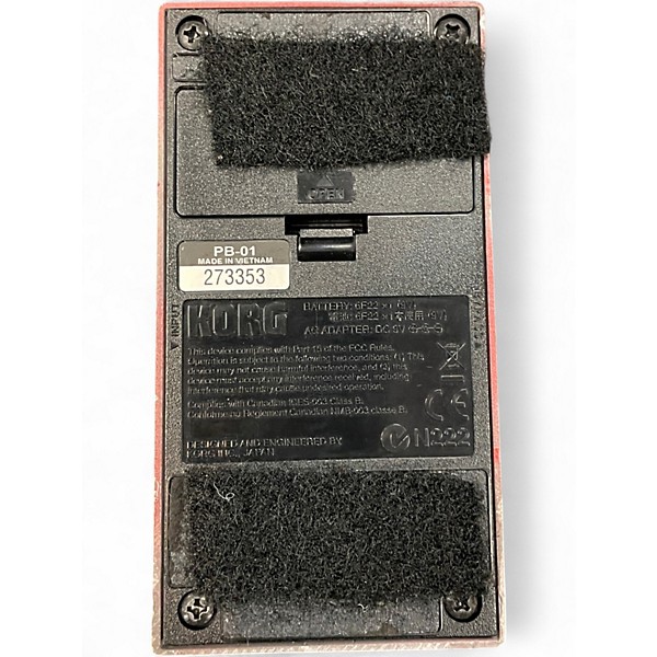 Used KORG PB01 Pitchblack Chromatic Tuner Pedal