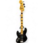 Used Squier Classic Vibe 70s Jazz Bass Black Electric Bass Guitar thumbnail