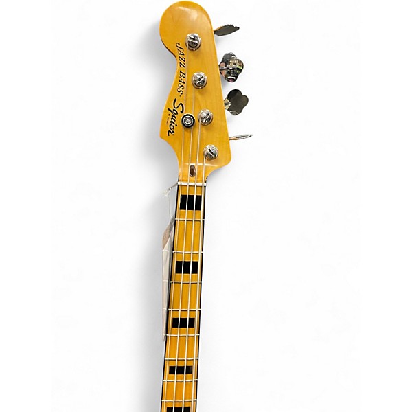 Used Squier Classic Vibe 70s Jazz Bass Black Electric Bass Guitar