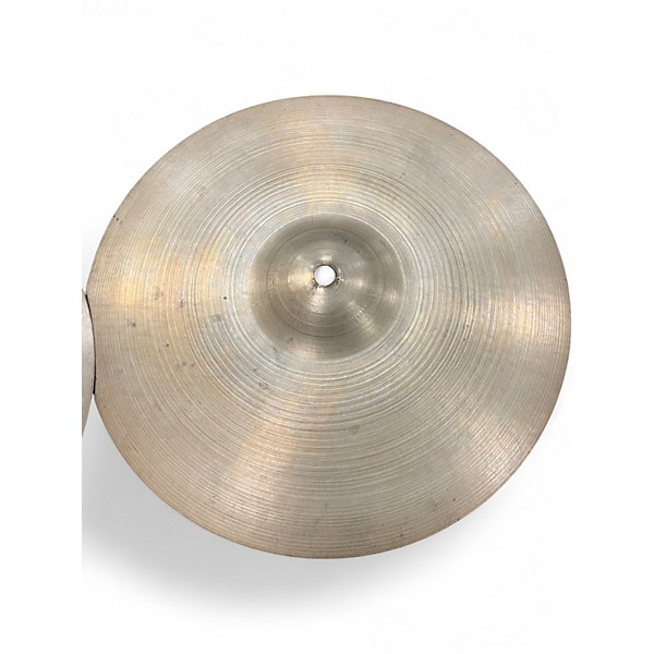 Vintage 1960s Zildjian 14in Made in USA Hi-Hat Pair Cymbal