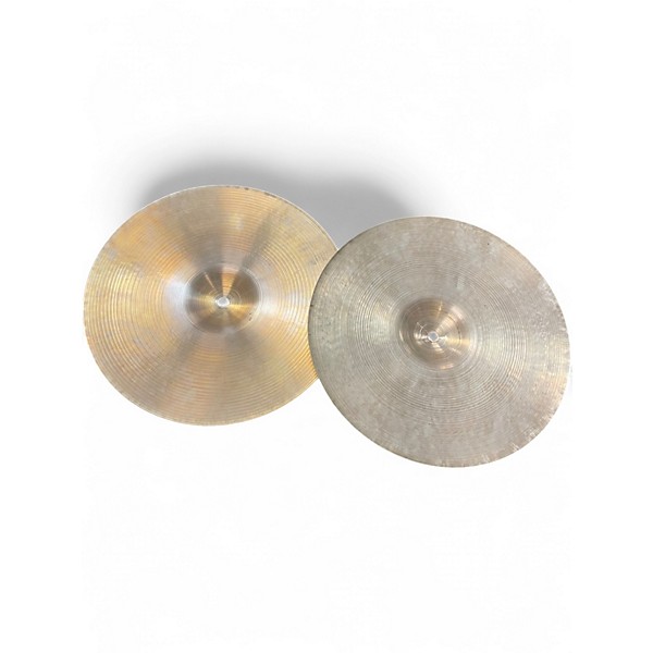 Vintage 1960s Zildjian 14in Made in USA Hi-Hat Pair Cymbal