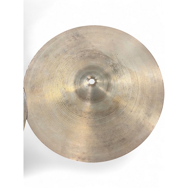 Vintage 1960s Zildjian 14in Made in USA Hi-Hat Pair  Cymbal