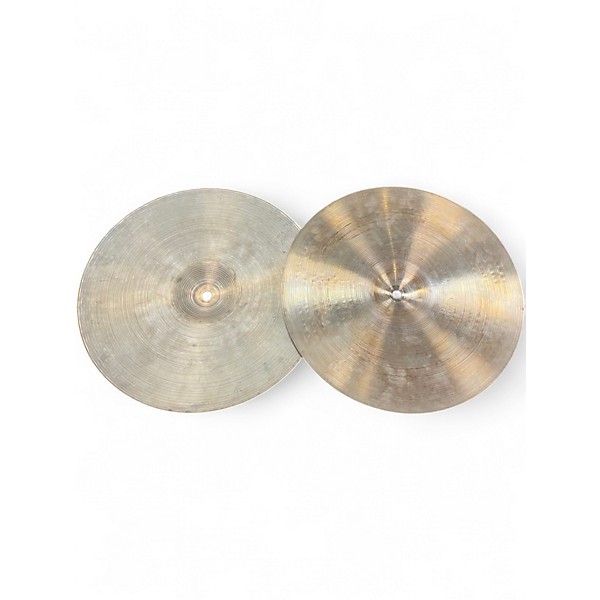 Vintage 1960s Zildjian 14in Made in USA Hi-Hat Pair  Cymbal