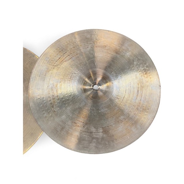 Vintage 1960s Zildjian 14in Made in USA Hi-Hat Pair  Cymbal