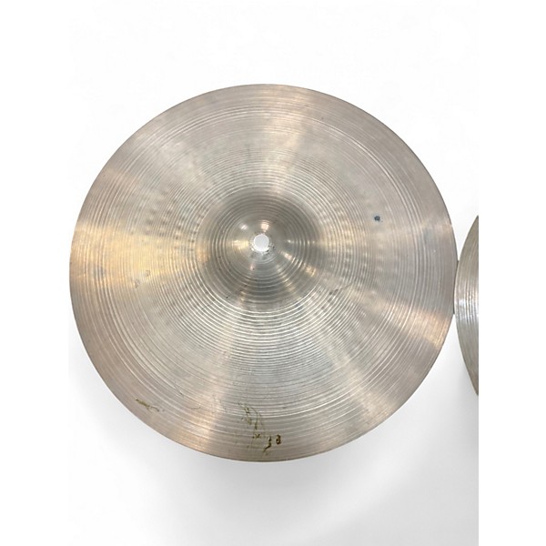 Vintage 1970s Zildjian 14in Avedius Hi Hat Pair Medium Cymbal