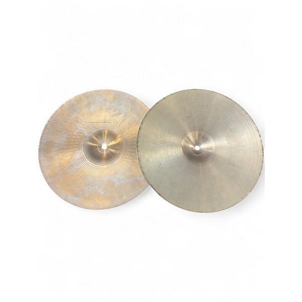 Vintage 1970s Zildjian 14in Avedius Hi Hat Pair Medium Cymbal