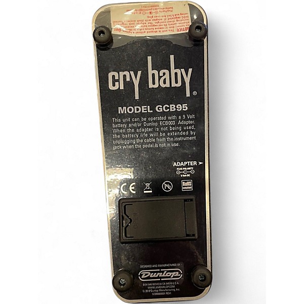 Used Dunlop GCB95 Original Crybaby Wah Effect Pedal