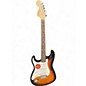 Used Squier Left handed stratocaster 2 Color Sunburst Solid Body Electric Guitar thumbnail