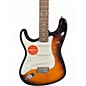 Used Squier Left handed stratocaster 2 Color Sunburst Solid Body Electric Guitar
