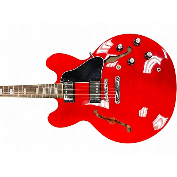 Used 2024 Epiphone ES335 Block Cherry Hollow Body Electric Guitar