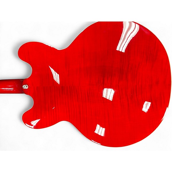 Used 2024 Epiphone ES335 Block Cherry Hollow Body Electric Guitar