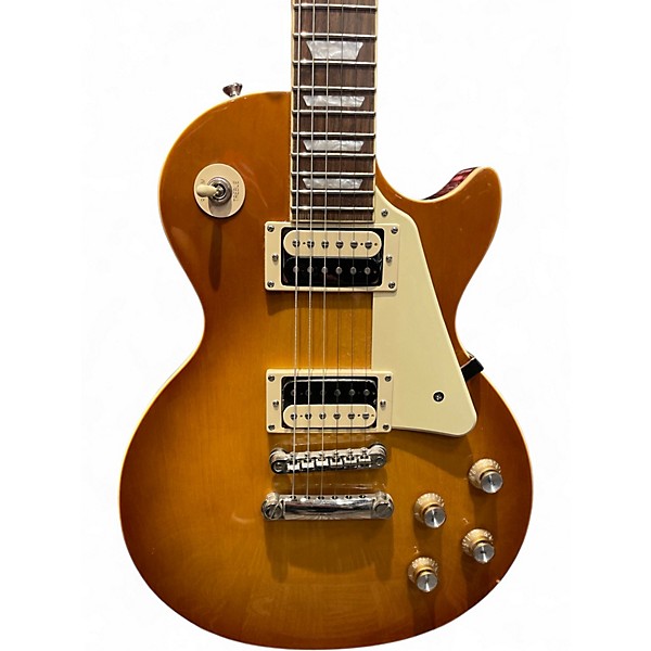 Used 2023 Epiphone Les Paul Classic Honey Burst Solid Body Electric Guitar