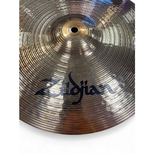 Used Zildjian 14in Mastersound Hi Hat Pair Cymbal