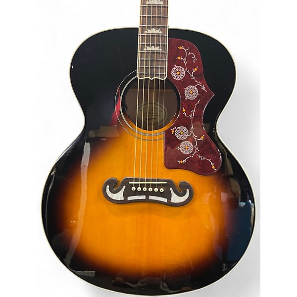 Used Epiphone J-200 Studio  Tobacco Burst Acoustic Electric Guitar