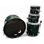 Used Mapex 4 Piece Saturn Evolution Rock Maple Emerald Green Drum Kit thumbnail