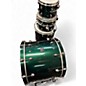 Used Mapex 4 Piece Saturn Evolution Rock Maple Emerald Green Drum Kit