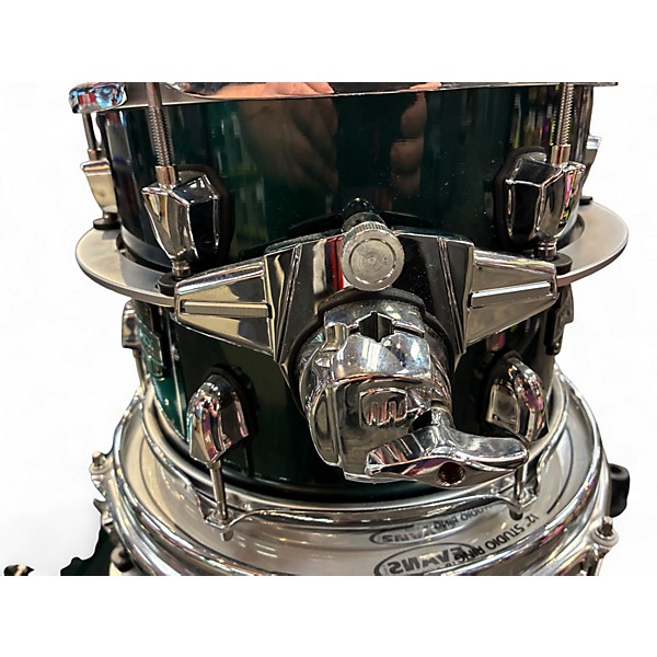 Used Mapex 4 Piece Saturn Evolution Rock Maple Emerald Green Drum Kit