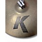 Used Zildjian 16in K Medium Dark Thin Crash Cymbal