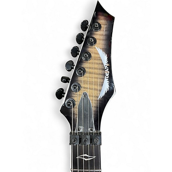Used Dean Zero Select Floyd Fluence Charcoal Burst Solid Body Electric Guitar