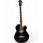 Used Ibanez AEB5E-BK Black Acoustic Bass Guitar thumbnail