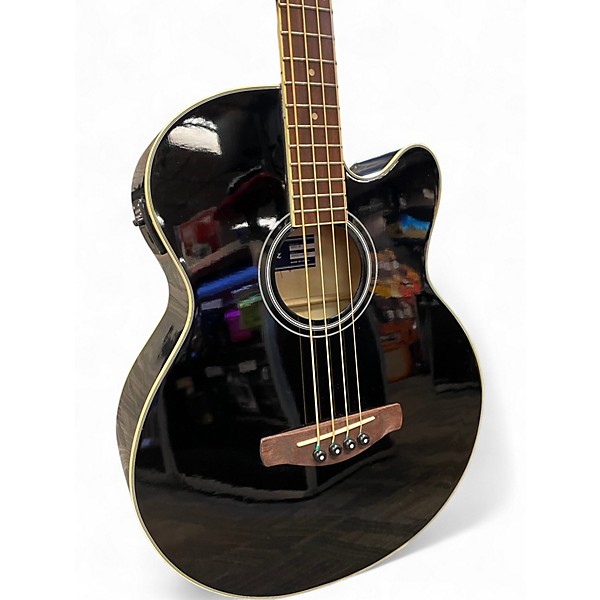 Used Ibanez AEB5E-BK Black Acoustic Bass Guitar