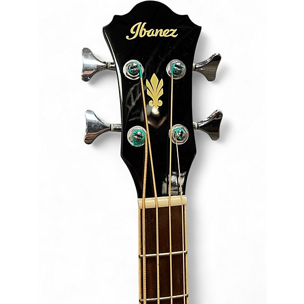 Used Ibanez AEB5E-BK Black Acoustic Bass Guitar