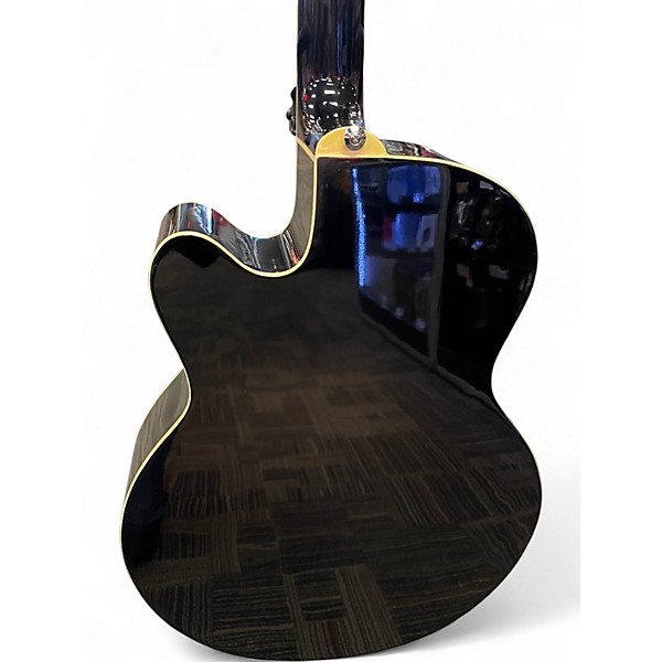 Used Ibanez AEB5E-BK Black Acoustic Bass Guitar
