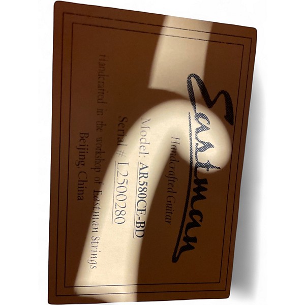 Used Eastman ar580ce-bd Natural Hollow Body Electric Guitar