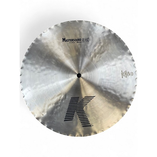 Used Zildjian 14in K Mastersound Hi Hats Pair Cymbal