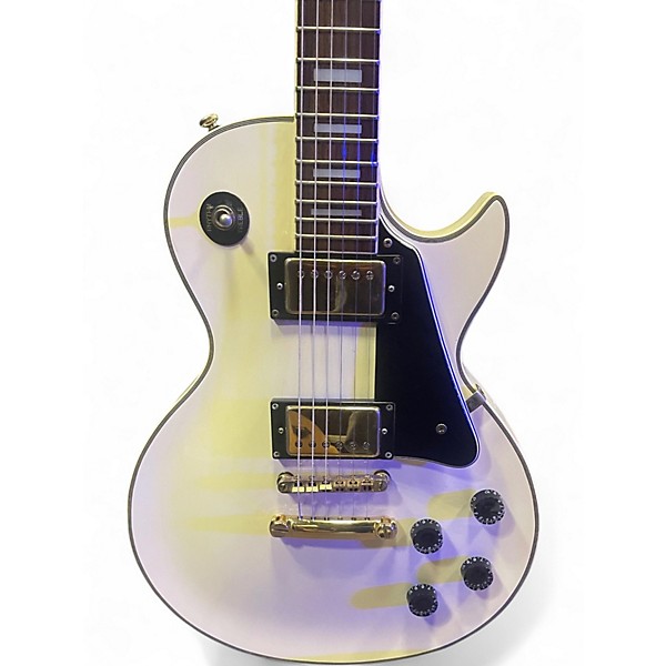 Used Epiphone Les Paul Custom White Solid Body Electric Guitar