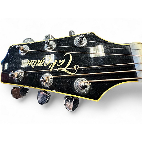 Used Takamine EF341C Black Acoustic Electric Guitar