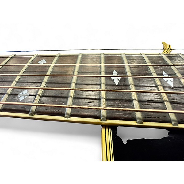 Used Takamine EF341C Black Acoustic Electric Guitar