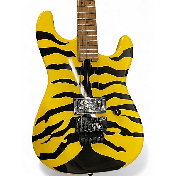 Used Firefly George Lynch Signature Tiger Yellow Tiger Solid Body Electric Guitar