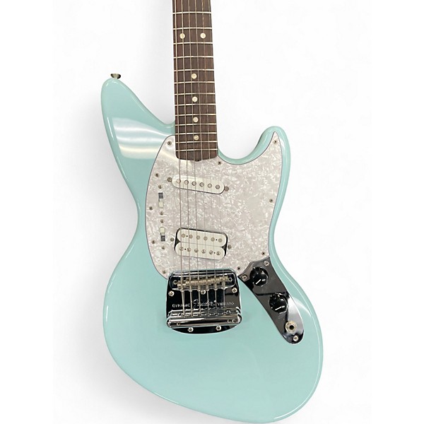Used Fender Jagstang Daphne Blue Solid Body Electric Guitar