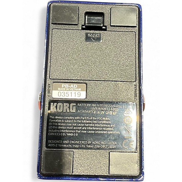 Used KORG pitch black advance Tuner Pedal