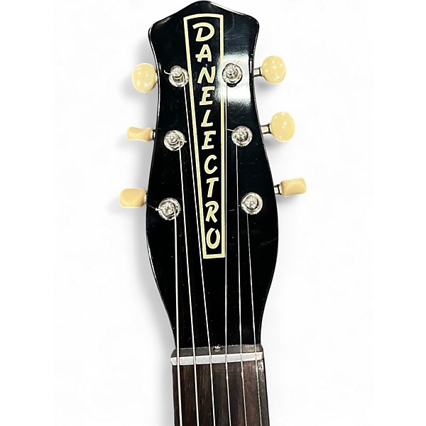 Used Danelectro Stock '59 Black Solid Body Electric Guitar