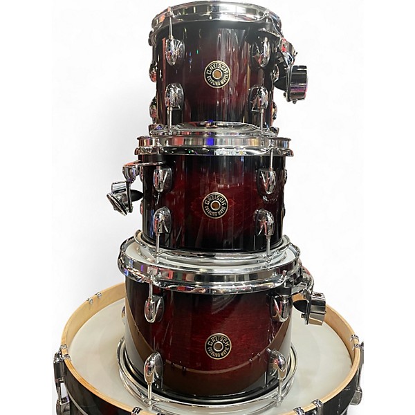 Used Gretsch Drums 7 Piece Catalina Maple WINE RED Drum Kit