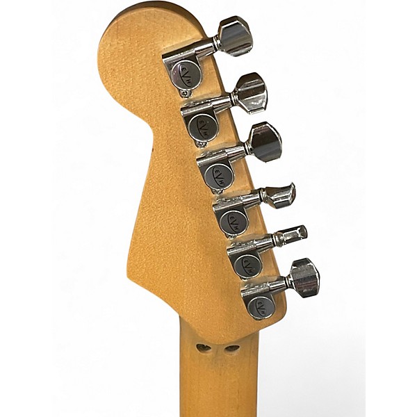 Used EVH Striped Series Black and Yellow Solid Body Electric Guitar