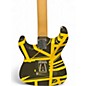 Used EVH Striped Series Black and Yellow Solid Body Electric Guitar