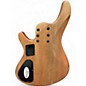 Used Schecter Guitar Research Stiletto Custom 6 String Natural Satin Electric Bass Guitar