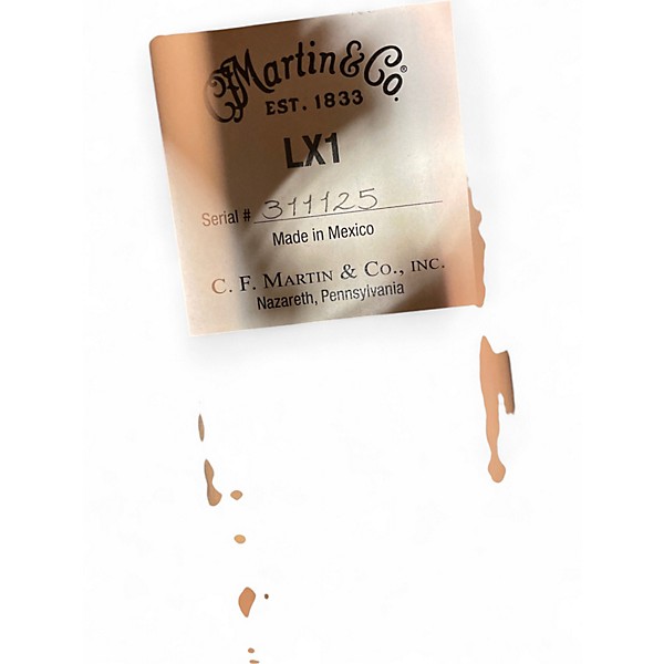 Used Martin LX1 Natural Acoustic Guitar