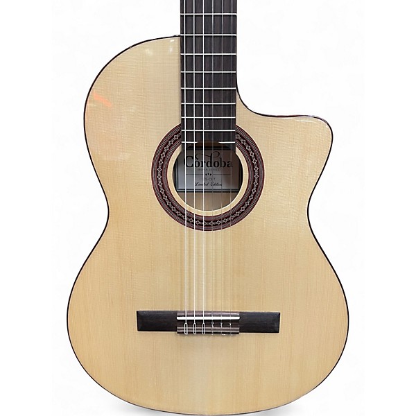 Used Cordoba C5-CET Thinline Natural Classical Acoustic Electric Guitar