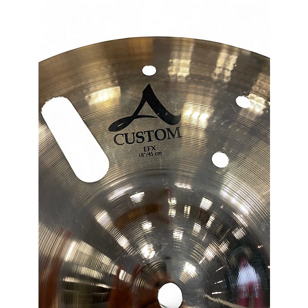 Used Zildjian 18in A Custom EFX Crash Cymbal