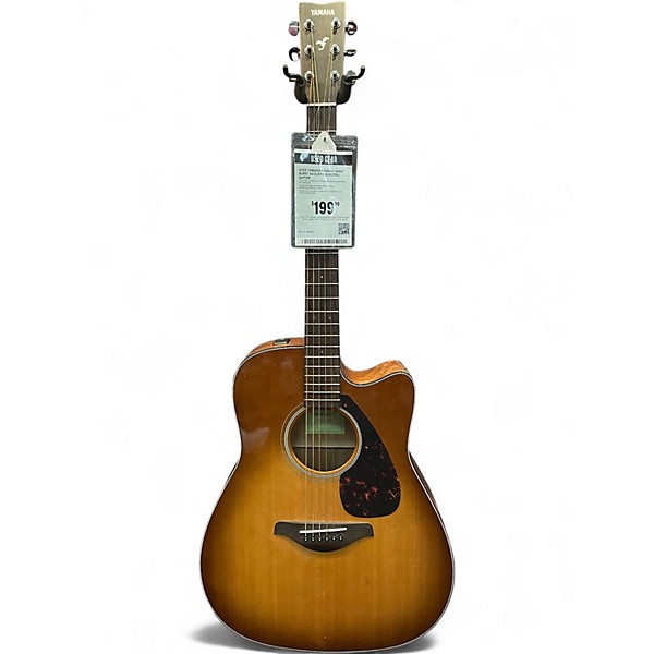 Used Yamaha FGX800C Sand Burst Acoustic Electric Guitar