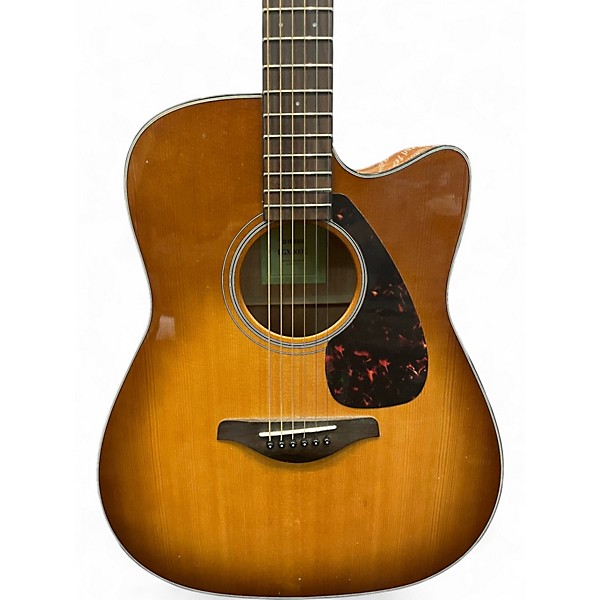 Used Yamaha FGX800C Sand Burst Acoustic Electric Guitar